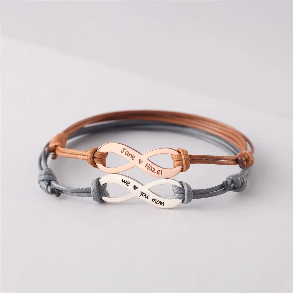 Couple Bracelet Personalized Infinity