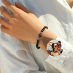 Couple Bracelet with Photo Stone