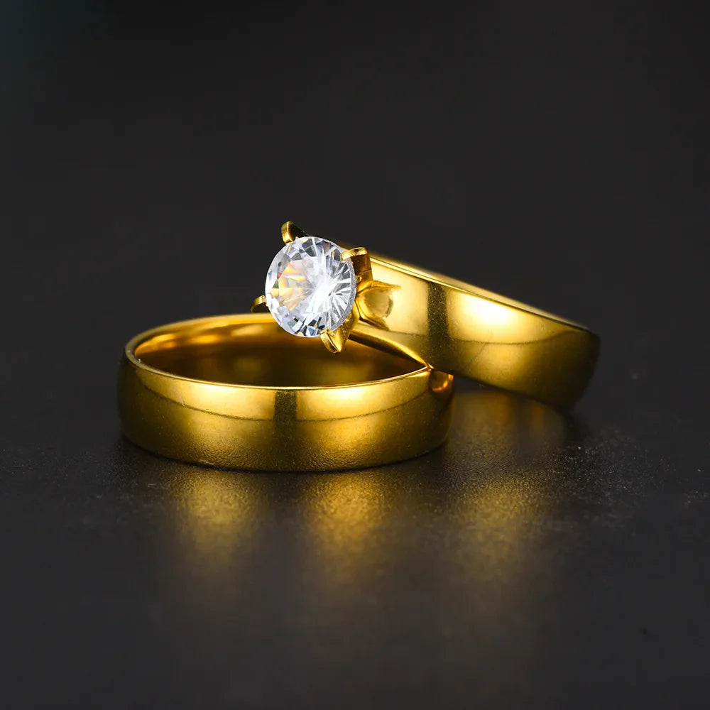 Couple Rings: Solitaire and Alliance