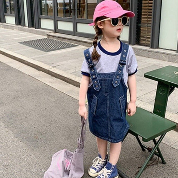 Mother-Daughter Dress Blue Denim Apron
