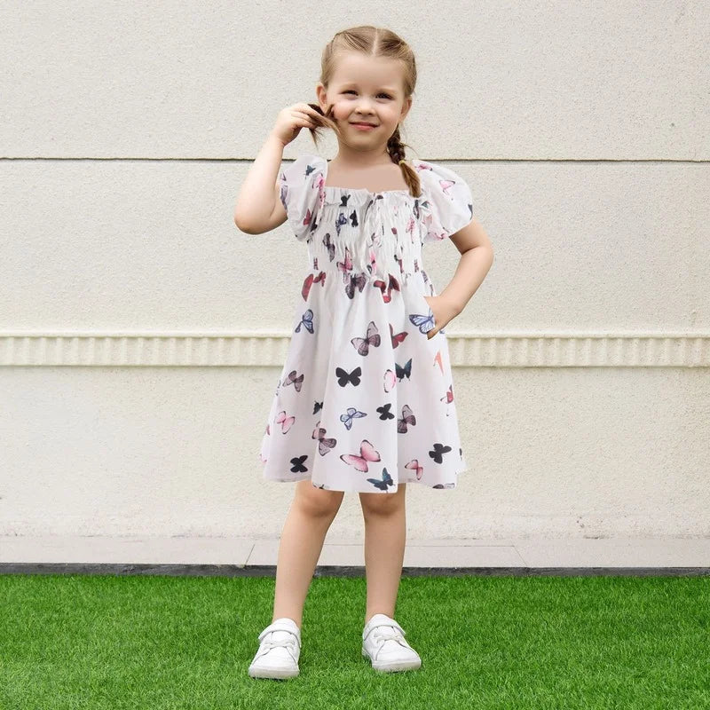 Mother-Daughter Dress Butterfly