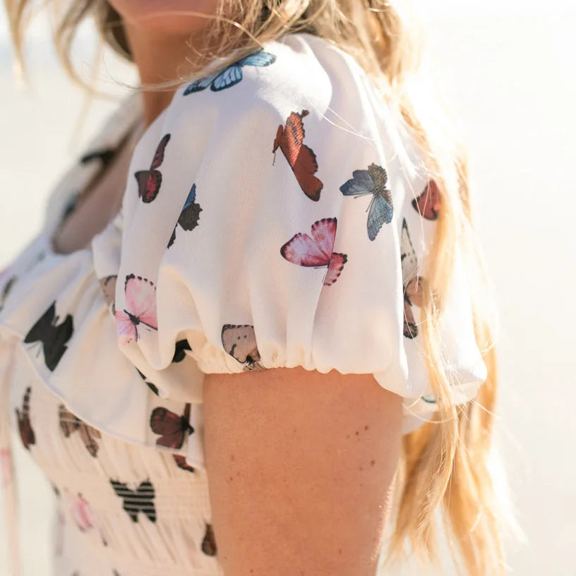 Mother-Daughter Dress Butterfly