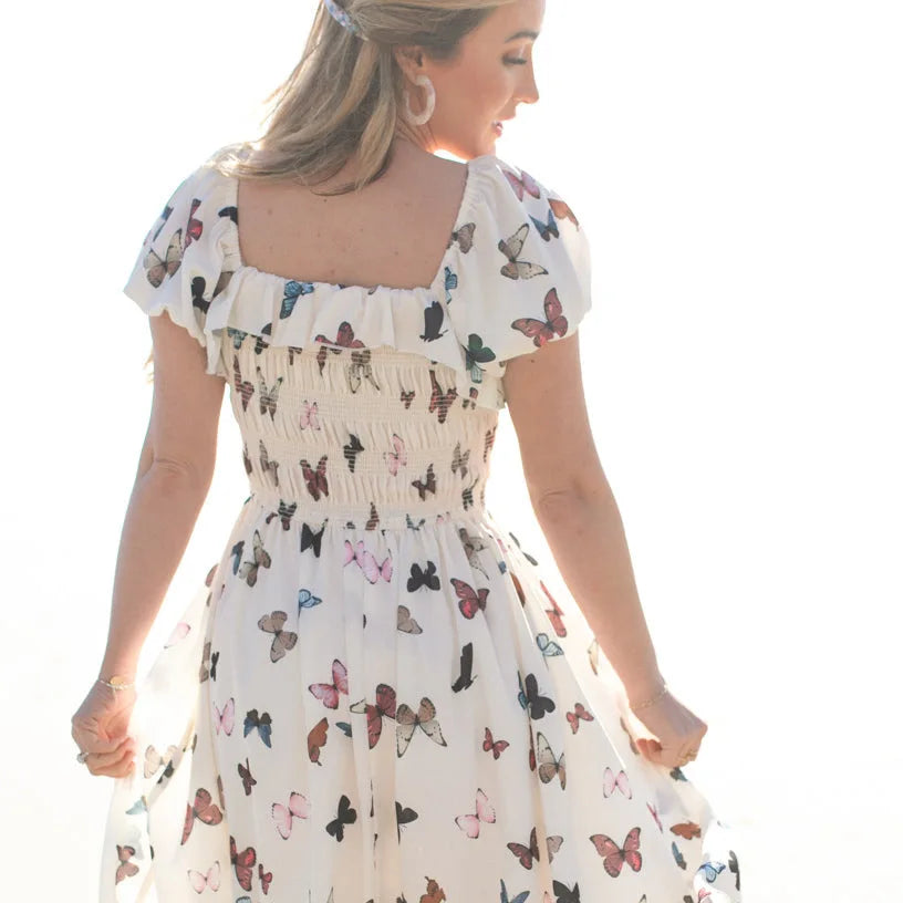 Mother-Daughter Dress Butterfly