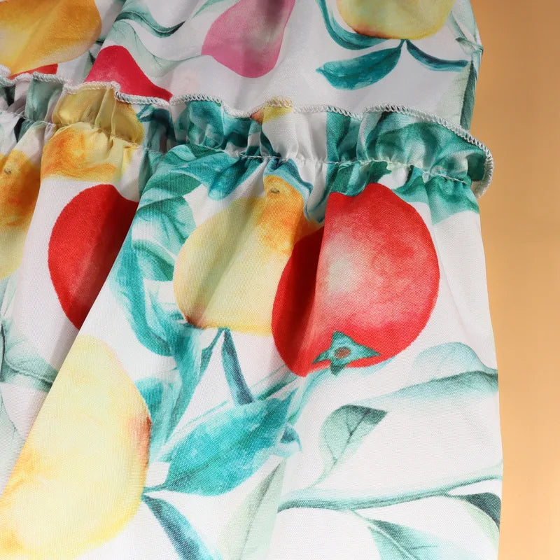 Mother Daughter Dress Fruit