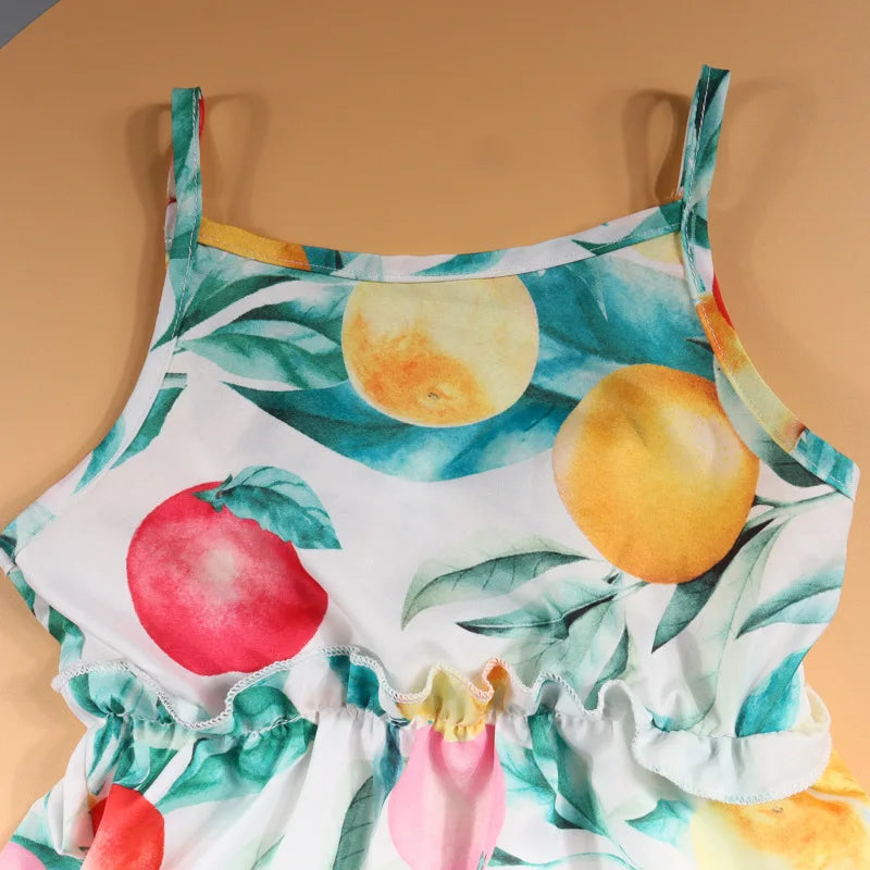 Mother Daughter Dress Fruit