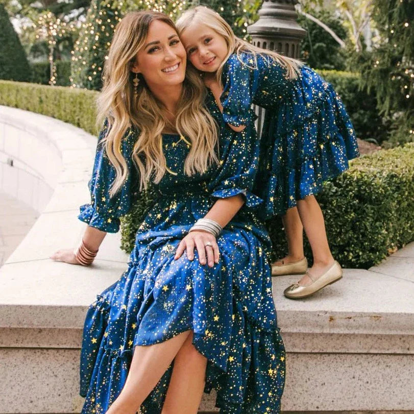 Mother-Daughter Dress Vintage Star
