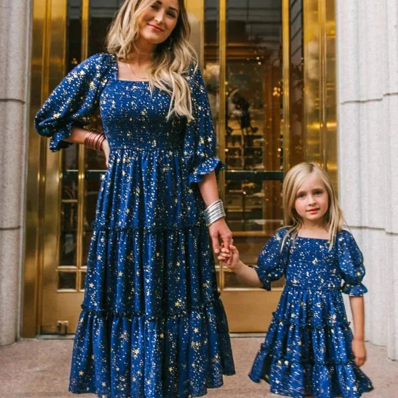 Mother-Daughter Dress Vintage Star