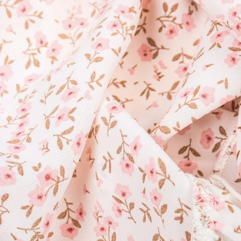 Mother-Daughter Dress with Short V-Neck